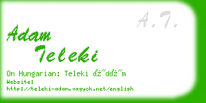 adam teleki business card
